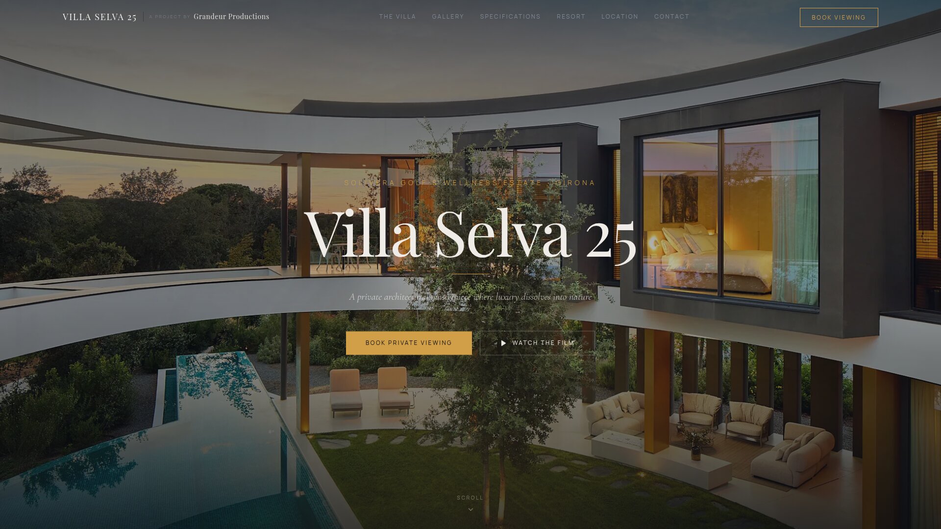 Villa Selva 25 — bespoke property website